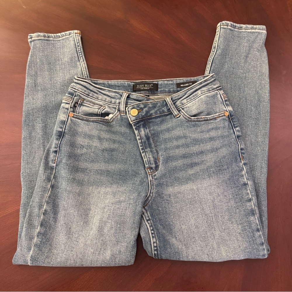Judy Blue Cross Over Front Jeans
